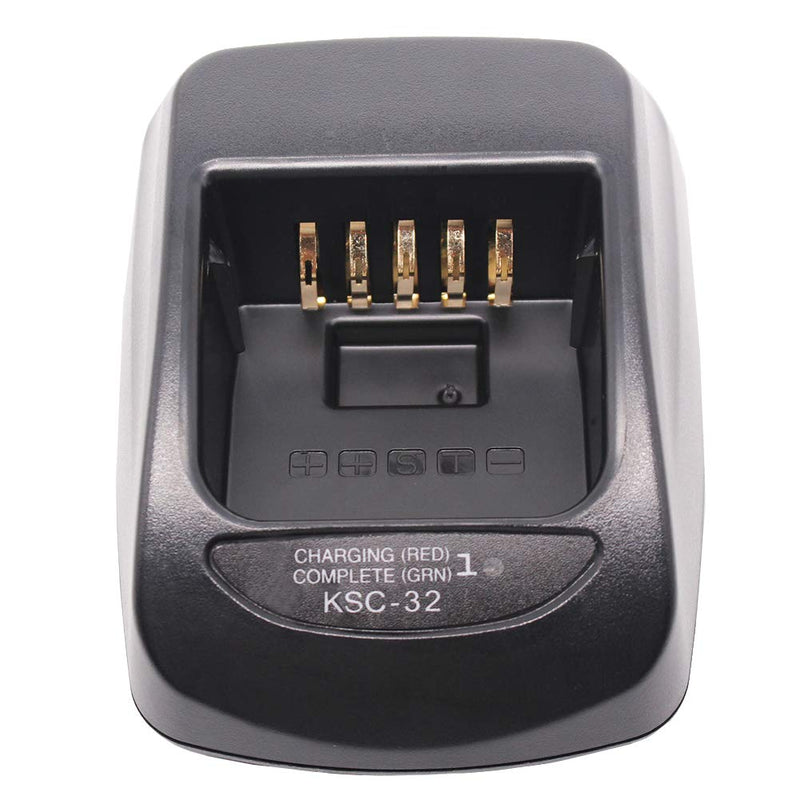 [Australia - AusPower] - KSC-32 Charger Compatible for Kenwood Radio TH-D72A TK-2180 TK-3180 TK-5210 TK-5310 NX-5200 NX-5300 NX-5400 NX-410 NX-411 Compatiable Battery KNB-48L/32N/33L/43L/47L/31A/50NC/54N 