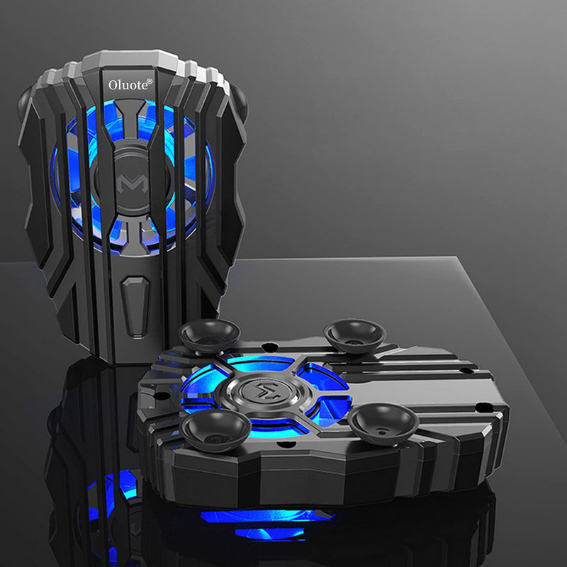 [Australia - AusPower] - Oluote Cell Phone Cooler, Phone Radiator for Smartphone Gaming Semiconductor Heatsink Cooler Controller Fan (Black) 