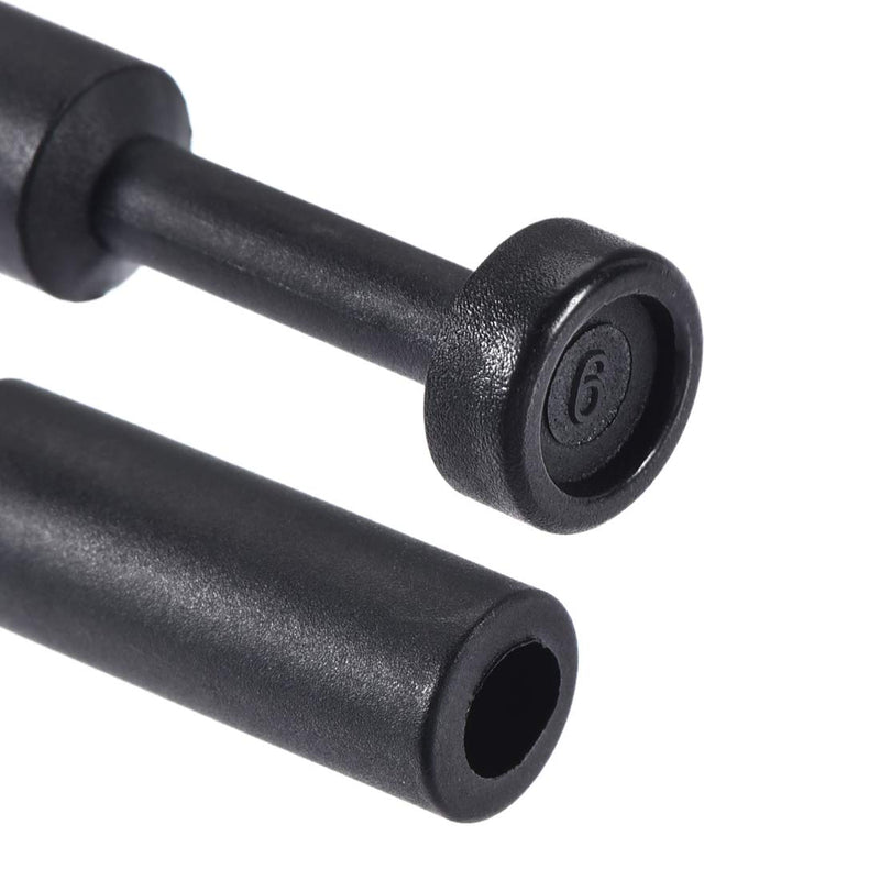 [Australia - AusPower] - uxcell Push to Connect Fittings, Cap Style Pneumatic Blanking Plugs, Fit for 6mm Inner Dia. Air Hose Tube Pipe, Plastic, Black, Pack of 10 