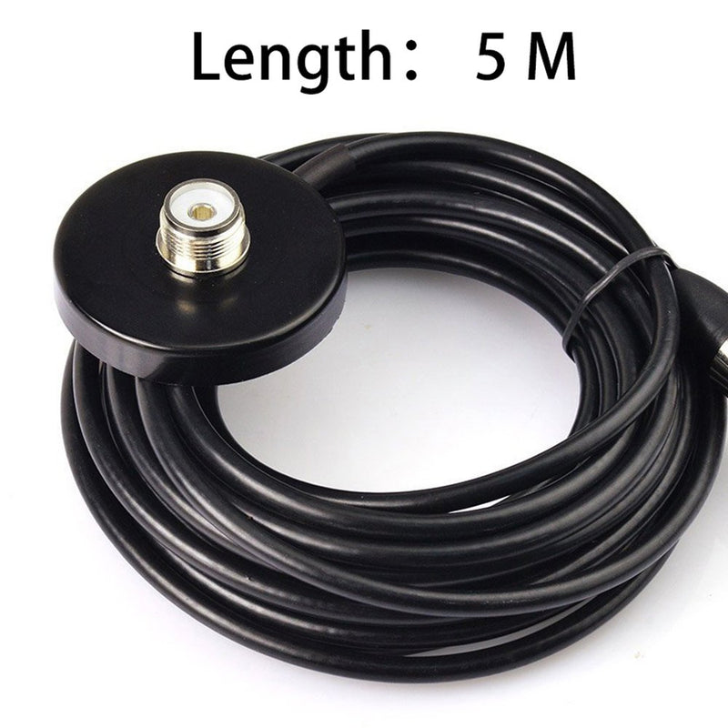[Australia - AusPower] - HH-N2RS Dual Band Antenna UHF VHF 400-470 136-174MHZ and SO239 Mount Magnetic Base UHF PL-259 Antenna Cable Roof or Trunk for Mobile Radios PL259 Connector N2RS and MB60 SL16 