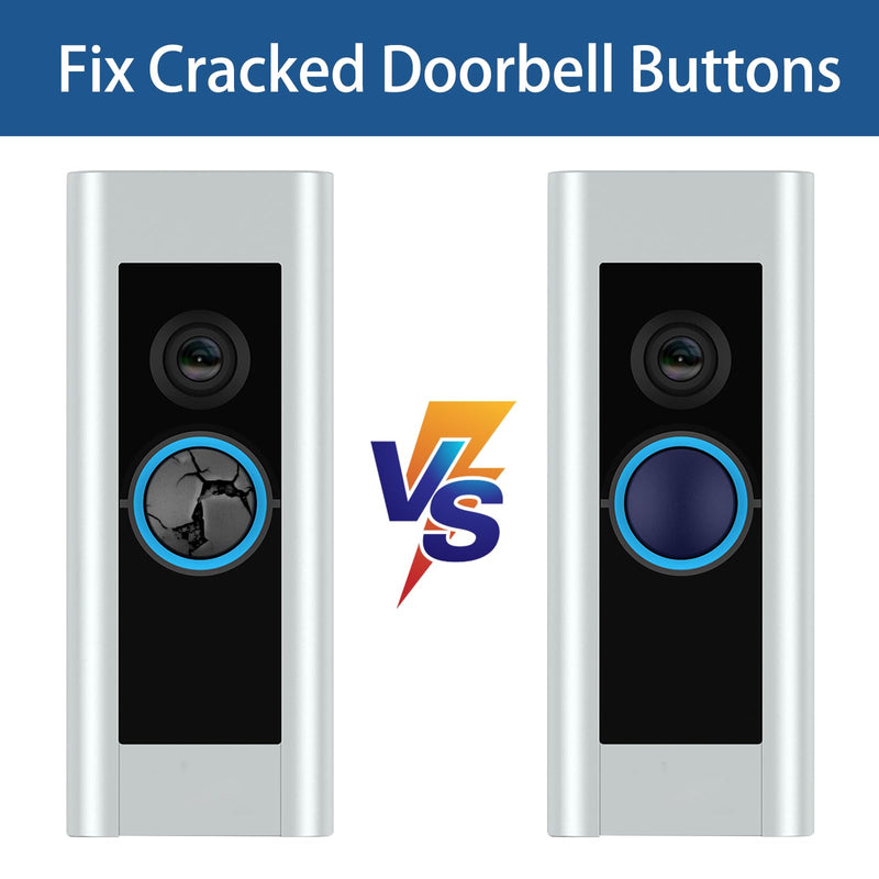 [Australia - AusPower] - Doorbell Button Replacement, Doorbell Pro Buttons Replacement, Come with 4Pack Buttons / 2Pack Screws, Video Doorbell Buttons Compatible with Doorbell Pro, Repair Split Cracked Broken Button (Purple) PURPLE 