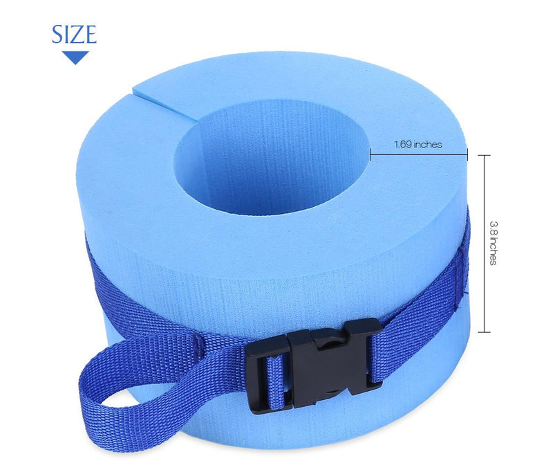 [Australia - AusPower] - Xnferty Foam Swim Aquatic Cuffs, Paired Water Aerobics Float Ring Fitness Exercise Set Workout Ankles Arms Belts with Quick Release Buckle for Swimming Fitness Training 