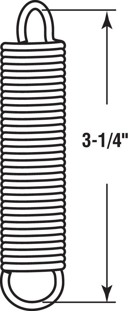 [Australia - AusPower] - Prime-Line Products SP 9618 Spring, Extension, 5/8-Inch by 3-1/4-Inch - .072 Diameter,(Pack of 2) 