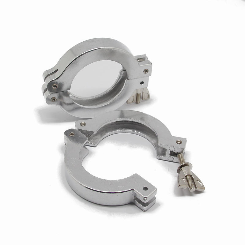 [Australia - AusPower] - QMINOX KF50 Aluminium Clamp KF Flange fittings NW50 Clamp 2 Pack 