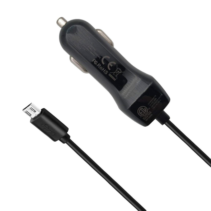 [Australia - AusPower] - Car Charger with Micro USB Cable for Samsung Galaxy S7 Edge/S7/S6/S6 Edge/S4/Note 5/A10/J7/J6/A9,LG G4/Stylo 3,HTC m9/m8,Motorola X/Moto G5,All Micro Phones 