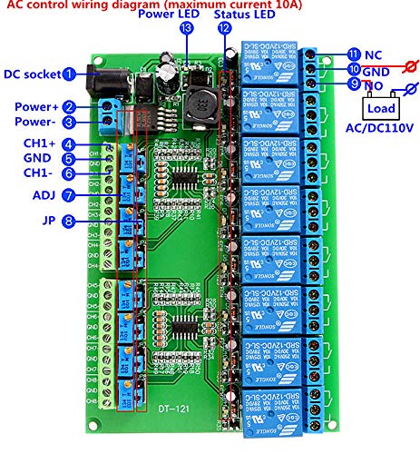 [Australia - AusPower] - KNACRO 8-Channel 5V Voltage Comparator Module LM393 Voltage Comparator IC for Automotive Circuit Modification Industrial Equipment Circuit Application Testing (DC 5V, 8-Channel) DC 5V 