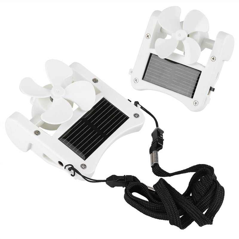 [Australia - AusPower] - Yosoo Portable SolarFan, Solar PowerHat Clip on Mini Fan Pocket Clips Solar Hat Sport Fan USB Hanging Cooler for Indoor Ourdoor 
