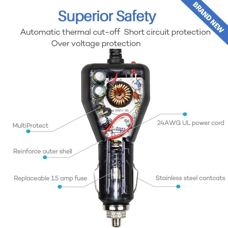 [Australia - AusPower] - 9 Volt Car Vehicle Adapter for Medela Pump-in-Style Advanced Breast Pump, CE FCC Approved Power Adapter Replaces Part # 67174 