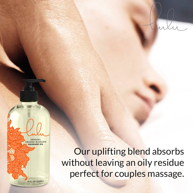 [Australia - AusPower] - Lulu Orange Blossom Massage Oil. with Jojoba and Essential Oils. for Massaging 16 Ounce. 