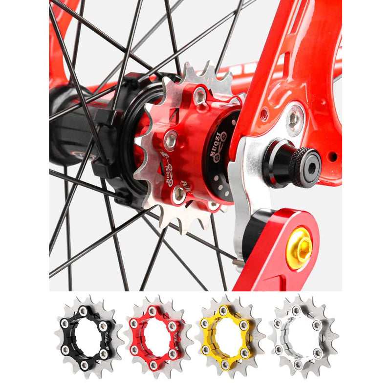 [Australia - AusPower] - Bibike Single Speed Conversion Kit 13T/14T/15T/16T/17T Single Speed Cassette Conversion Spacers Black Gold Red 