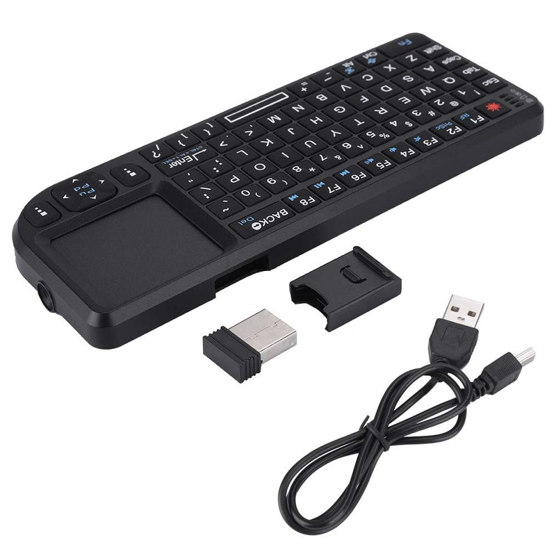 [Australia - AusPower] - Ciglow Mini Keyboard, 2.4GHz Wireless Keyboard with Touchpad USB Portable Handheld Rechargeable Ultra Thin Keyboard for PS3/4, Xbox 360. 