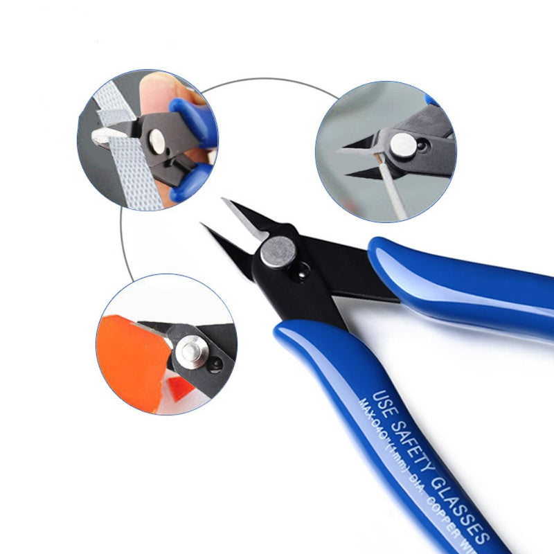 [Australia - AusPower] - KAHIOE 5Pcs/PACK 170 Flush Cutter Internal Spring Cutting Pliers Small wire cutters 