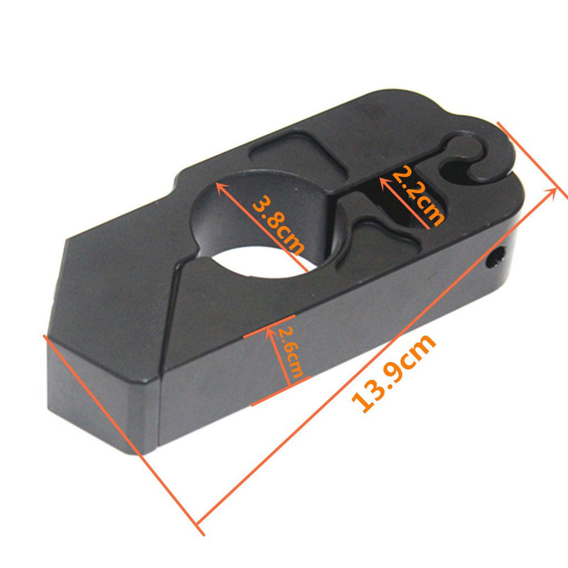 [Australia - AusPower] - E-Bro Motorcycle Handlebar Grip Brake Lever Lock,Anti Theft Security Caps-Lock (Black) Black 