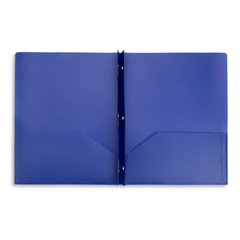 [Australia - AusPower] - 6 Pack Multicolor Plastic Two Pocket Folders with Prongs, Plastic Folders with 2 Pockets and 3 prongs, 2 Pocket Plastic Folders for School, Home, and Work, 6 Pack Plastic Folders Original Version 