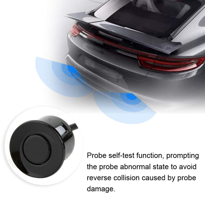 [Australia - AusPower] - Car Sensors Rear,12V Car Parking Sensor Reversing Radar Kit Warning Sound Indicator Probe System 