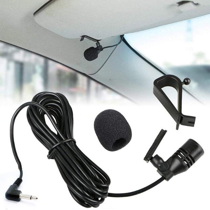 [Australia - AusPower] - Car Microphone Bluetooth Stereo 3.5mm Jack Assembly Mic Compatible with Kenwood Boss Corehan Power Acoustik JVC Sony Jensen Alpine Car Vehicle Head Unit Enabled Audio Radio GPS DVD 