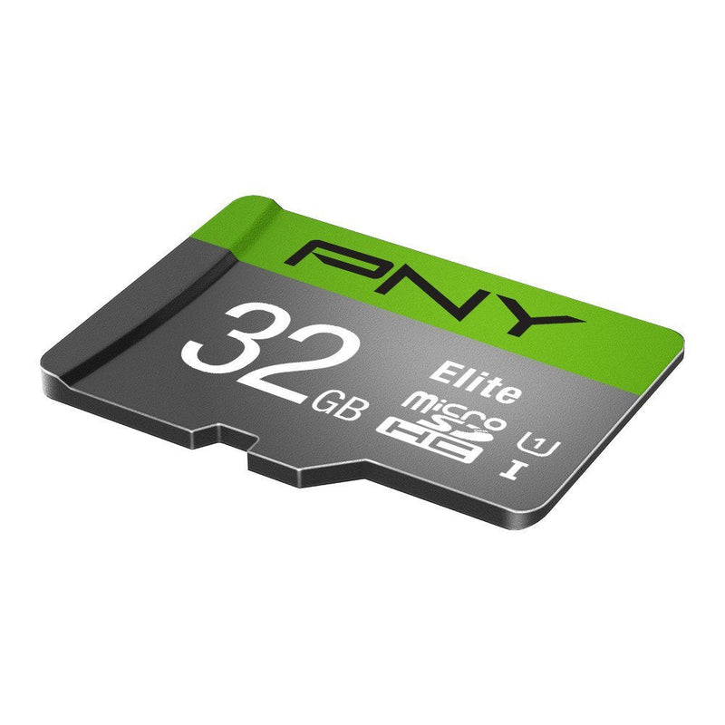 [Australia - AusPower] - PNY Elite 32GB microSDHC Card, UHS-I, U1, up to 85MB/Sec (P-SDU32U185EL-GE) 