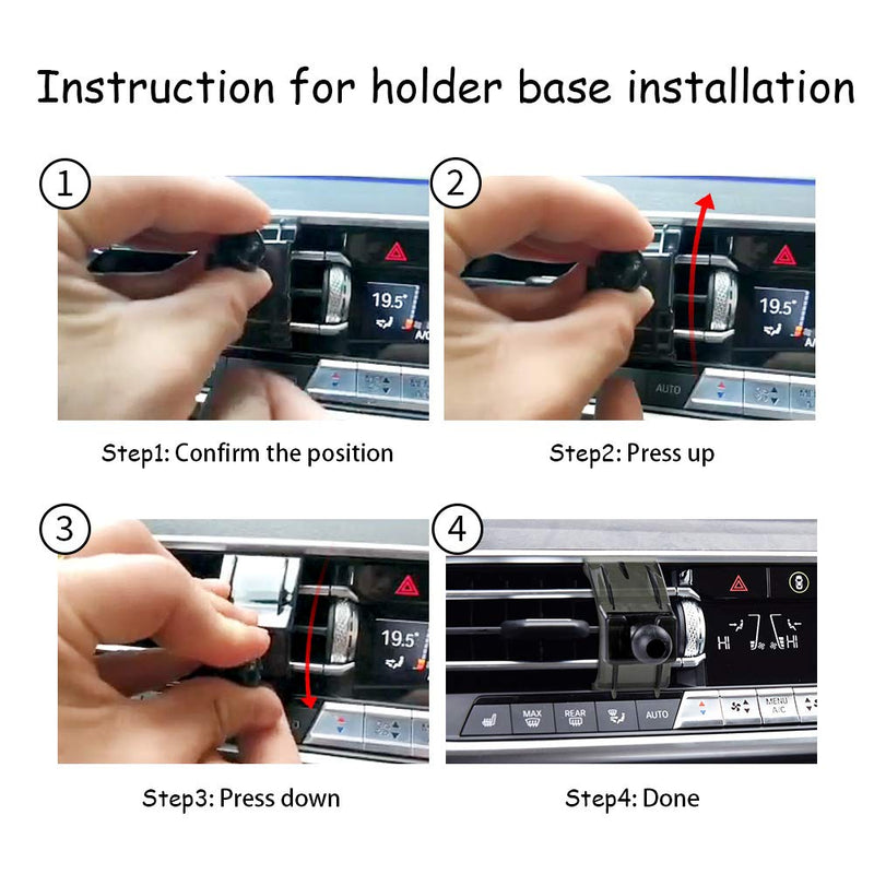 [Australia - AusPower] - LUNQIN Car Phone Holder for 2019-2022 BMW X5 X6 X7 SUV sDrive40i xDrive40i xDrive50i M50i 35d G05 G07 Auto Accessories Navigation Bracket Interior Decoration Mobile Cell Phone Mount for BMW X5/X7 2019-2020 