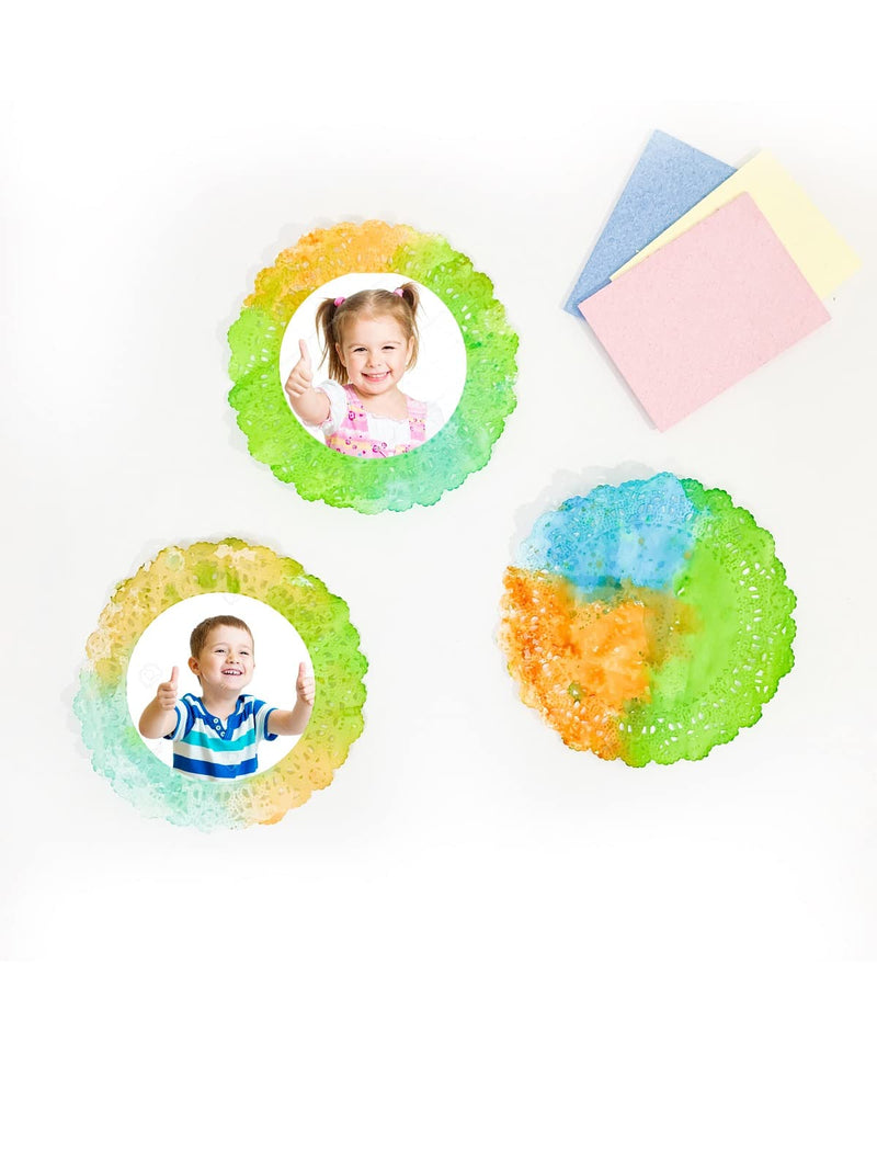 [Australia - AusPower] - Hygloss Products Round Paper Doilies - Decorative, White Lace Disposable, Food Grade Safe, 8 Inches Diameter, 100 Pack 8-Inch 100 Pcs 