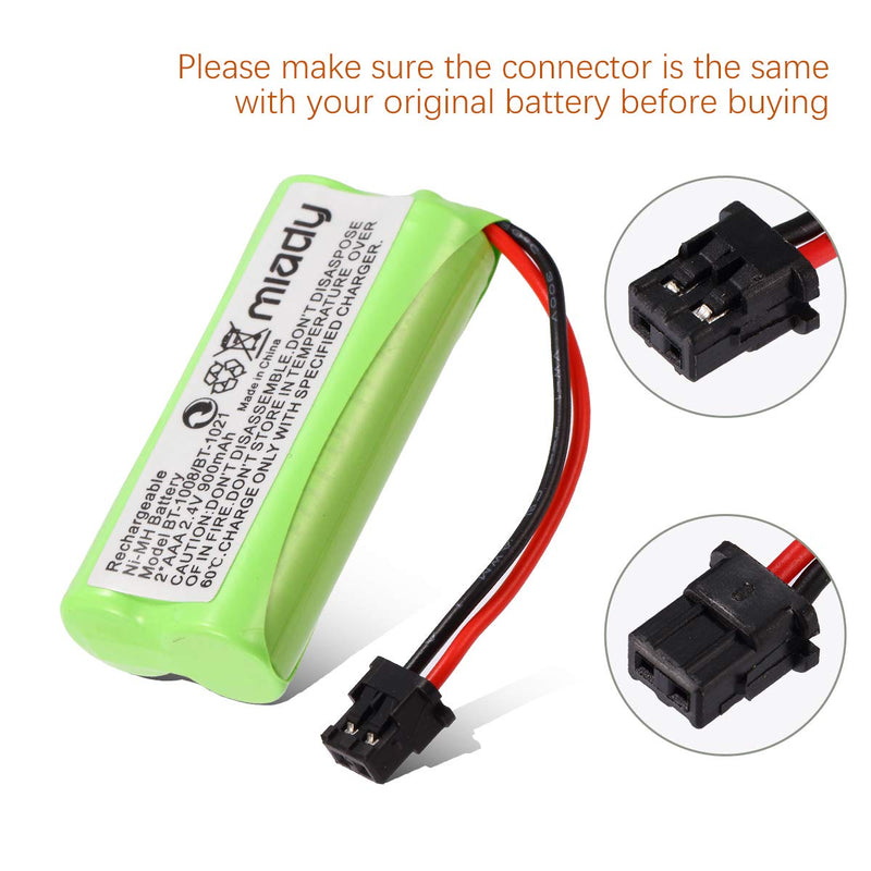 [Australia - AusPower] - Miady 2.4V 2 AAA 900mAh Ni-MH Cordless Home Phone Battery for Uniden BT1008 BT-1008 BT1016 BT-1016 BT1021 BT-1021 WITH43-269 WX12077 Sanyo CAS-D6325 CASD6325 Lenmar CBBT1008 CB-BT1008 (Pack of 3) 