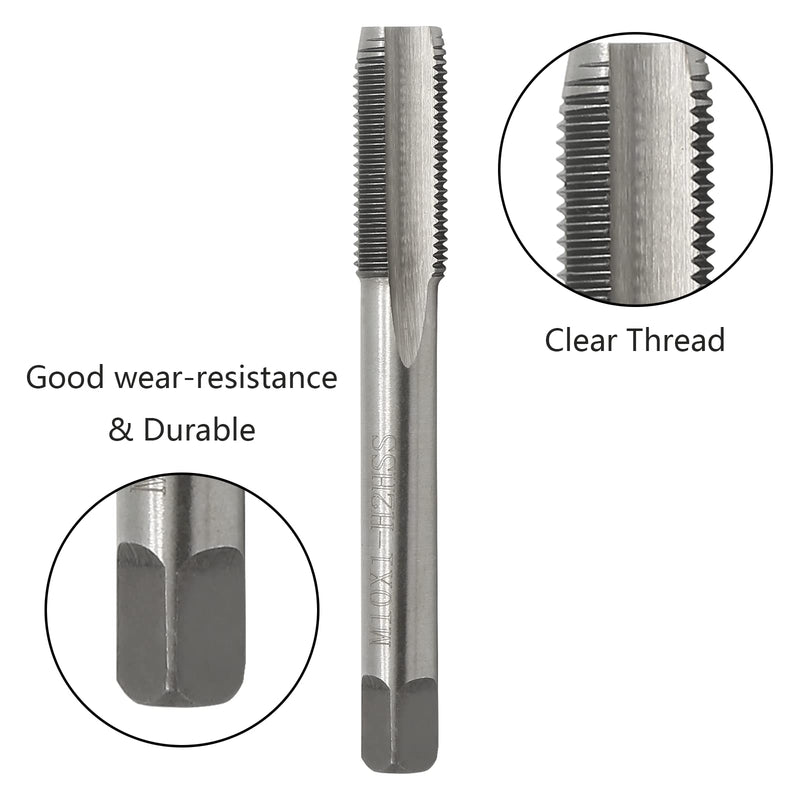 [Australia - AusPower] - Biaungdo M10 x 1mm Tap and M10 x 1mm Die Metric Right Hand Thread, HSS Right Hand Thread Tap and Die Set 