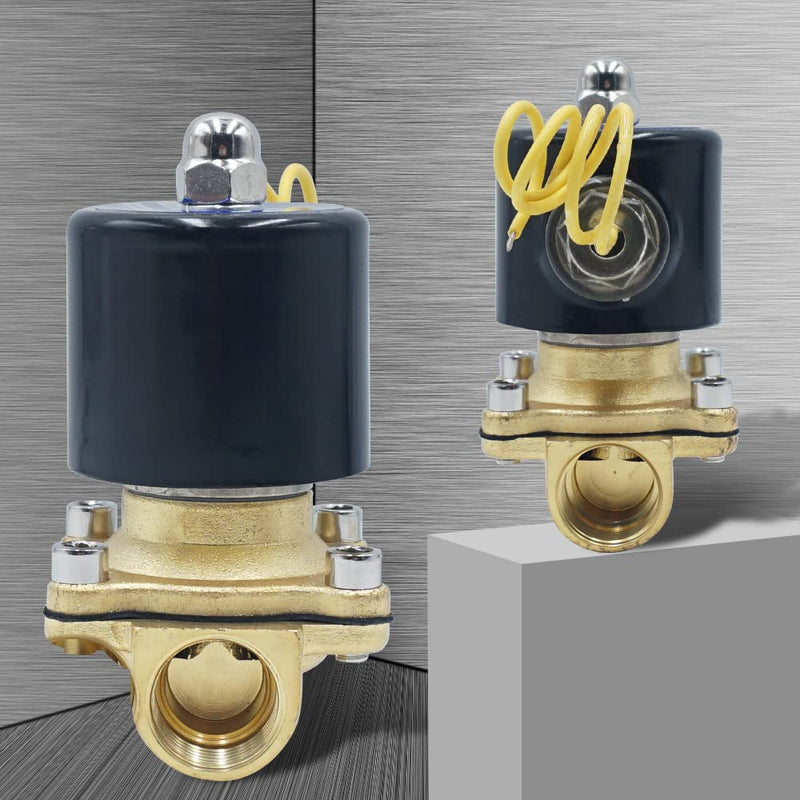 [Australia - AusPower] - Triumilynn Humidifier Solenoid Water Valve, 3/4" AC 110V Electric Solenoid for Valve Air Water Gas NPT Thread 3/4"-110V 