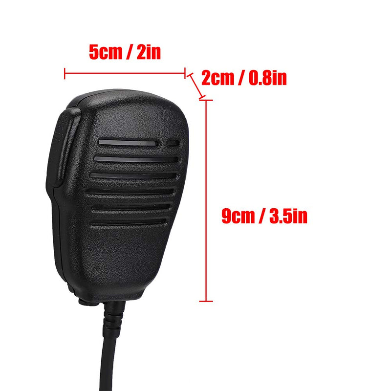 [Australia - AusPower] - Speaker Mic for Yaesu Vertex Walkie Talkie VX-6R, VX-7R, VX-6E, VX-7E, VX-120, VX-127, VX-170, VX-246, VX-270, VX-177, VX-700, VX-710 etc,Waterproof and 360 Degrees Rotation PTT Hand Microphone 
