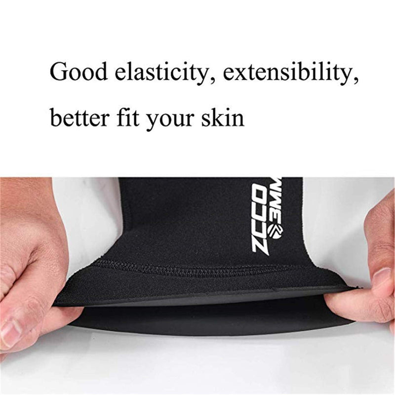 [Australia - AusPower] - ZCCO 3mm Neoprene Diving Socks,Beach Water Socks for Men Women Youth,Swim Socks for Diving,Snorkeling,Surfing,Water Sports Black XX-Small 