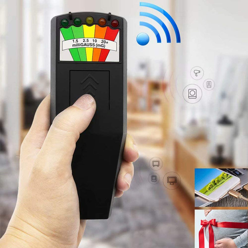 [Australia - AusPower] - Paddsun LED EMF Meter Magnetic Field Detector Ghost Hunting Paranormal Equipment Tool Tester Portable Counter 