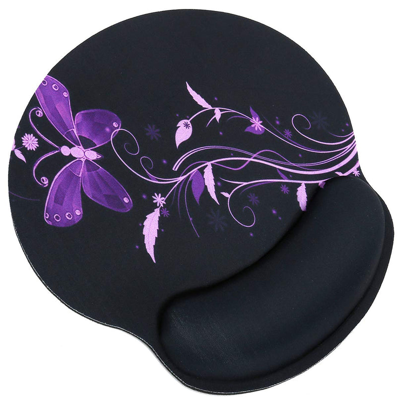 [Australia - AusPower] - Wrist Rest Support Mouse Pad - Ergonomic Mouse Pad,Memory Foam Mice Mat for Office Work Computer Gaming by RICHEN Nice Butterfly 