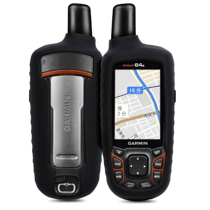 [Australia - AusPower] - kwmobile Case Compatible with Garmin GPSMAP 64 / 64s / 64st - GPS Handset Navigation System Soft Silicone Skin Protective Cover - Black 