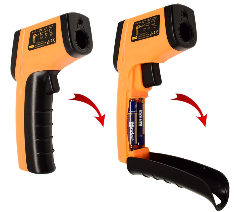 [Australia - AusPower] - LIJUST Infrared Thermometer Temperature Gun, Digital Thermometer Non-Contact Laser Infrared Ir Thermometer Gun(Not for Human) -58℉～752℉(-50℃～400℃) - Kitchen Cooking Gun, Freezer Oven Thermometer 