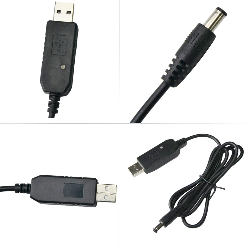 [Australia - AusPower] - Mengshen Baofeng Charger Cable USB for Baofeng UV-5R UV-5RA UV-5RE UV-6R UV-82 BF-F8HP UV-82HP UV-5X3 Walkie Talkie Radio MS-CB01 