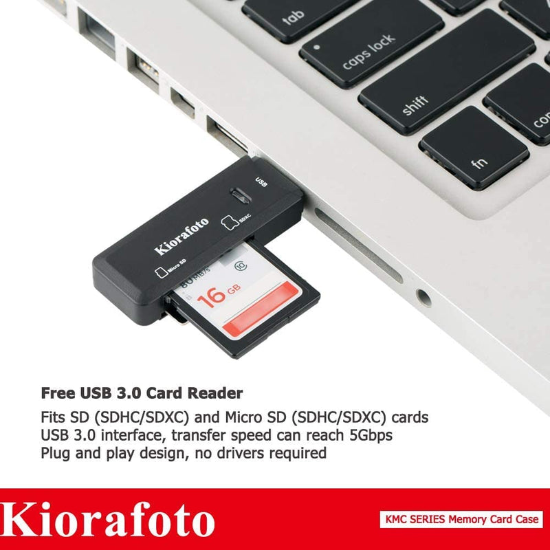 [Australia - AusPower] - [Memory Card Reader + 10 SD + 16 TF + 4 SIM] Memory Card Case + 480 Count Card Labels:Magnetic Memory Card Holder with Memory Card Labels for SD SDHC SDXC 