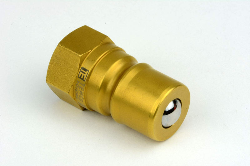 [Australia - AusPower] - TEMCo 3/8" Female NPT Thread 3/8" Body Pair Hydraulic Coupler ISO 7241B Ball Valve Quick Connect for Tractors and Ag Equipment Fits Pioneer Parker Format - HF0066 (HF0064 + HF0065) 