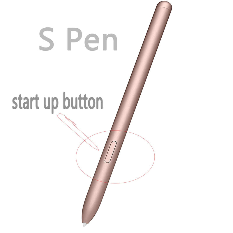 [Australia - AusPower] - Galaxy Tab S7 Stylus Pen Replacement for Samsung Galaxy Tab S7/Tab S7+ Plus/Tab S7 FE S Pen Stylus+ Tips/Nibs (Golden Pen) 