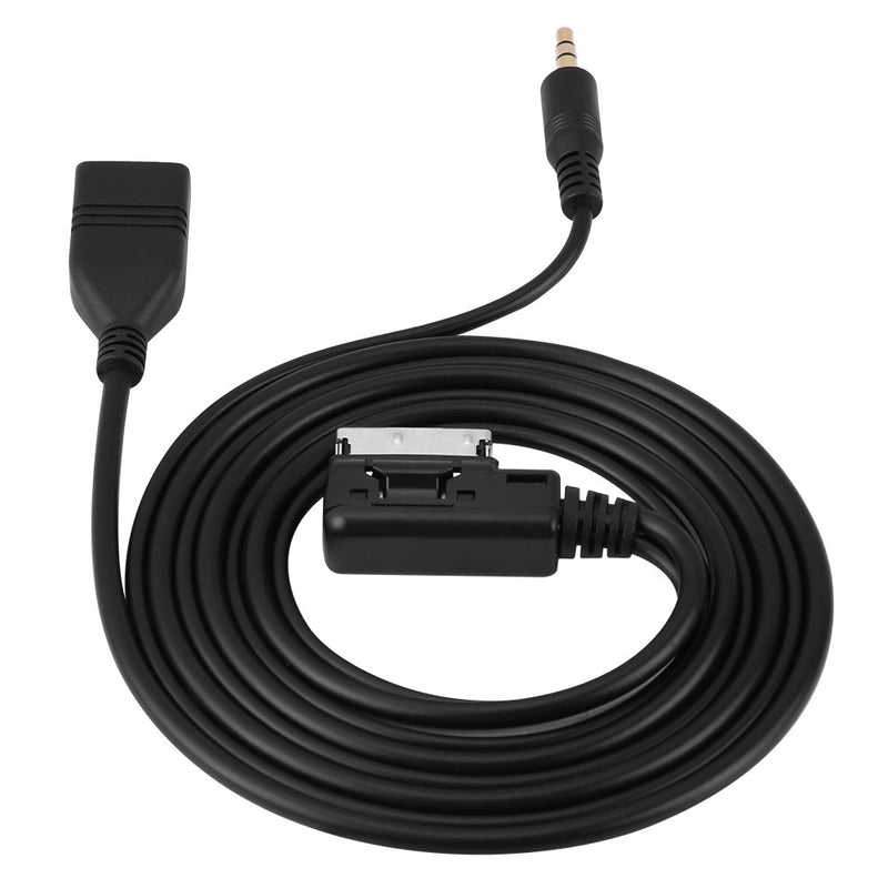 [Australia - AusPower] - Wire Music Interface Audio Adaptor, Car Audio MP3 Auxillary Cable Aux-in USB Audio Music Interface Adapter Compatible for Mercedes Benz 