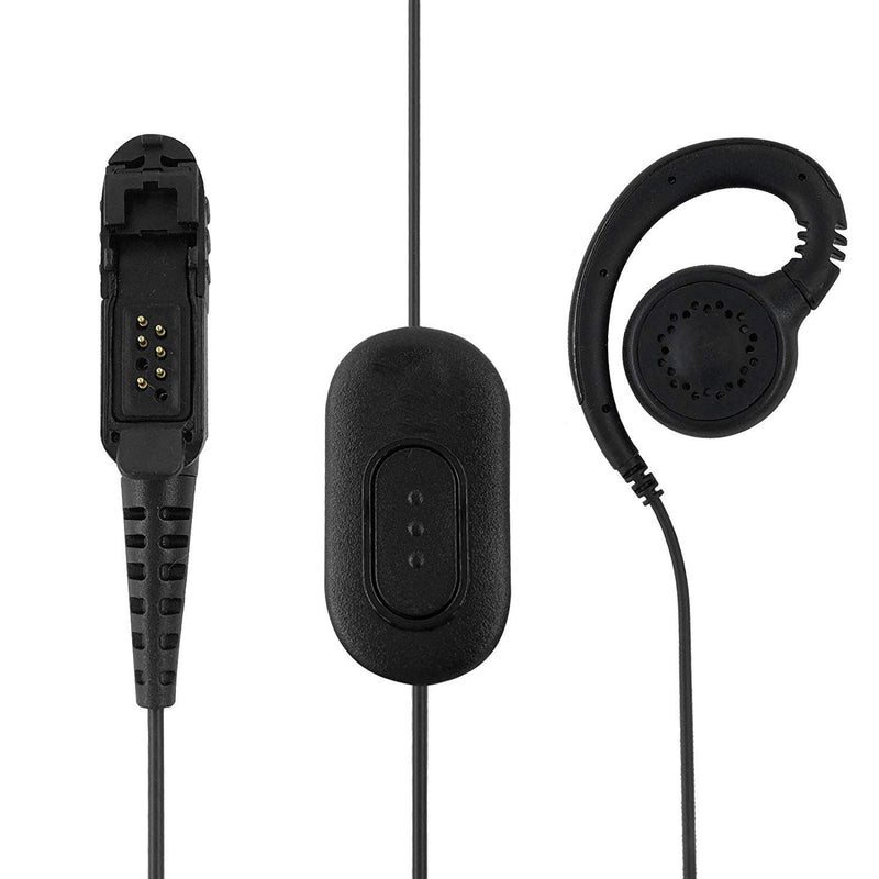 [Australia - AusPower] - Amasu Walkie Talkie G Shape EarHook Single Wire Radio Earpiece Surveillance Headset HKLN4436A CLP PTT Compatible with Motorola XPR3000e XPR3000 XPR3300 XPR3500 