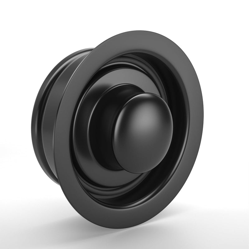 [Australia - AusPower] - Kitchen Sink Garbage Disposal Flange and Sink Stopper,fit Stainless Steel 3-1/2 inch Standard Sink Drain Opening Kitchen Sink Replacement Accessories (Black) Black 