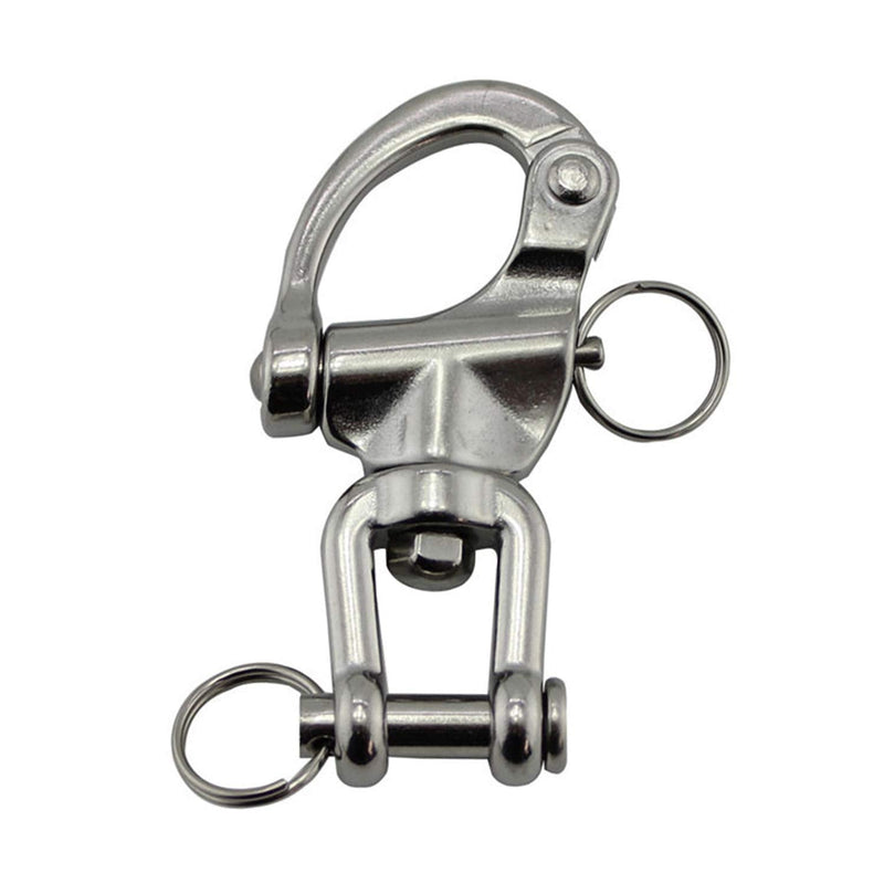 [Australia - AusPower] - NRC&XRC Pair Jaw Swivel Snap Shackle 316 Stainless Steel for Sailboat Spinnaker Halyard &Diving 