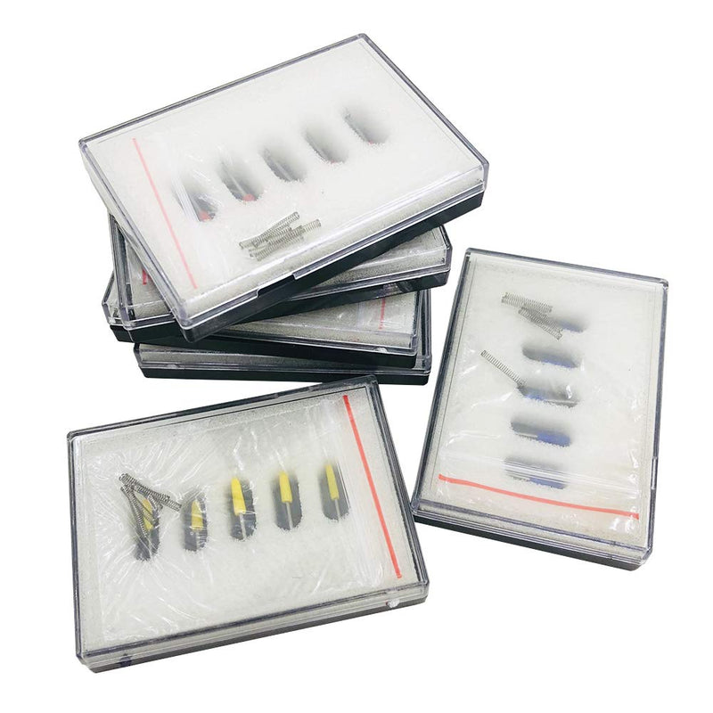 [Australia - AusPower] - AFUNTA 30 pcs 30/45 /60 Degree Carving Knife Vinyl Cutter Plotter Cutting Blades for CB09 CB09U Graphtec – Blue, Yellow, Red 