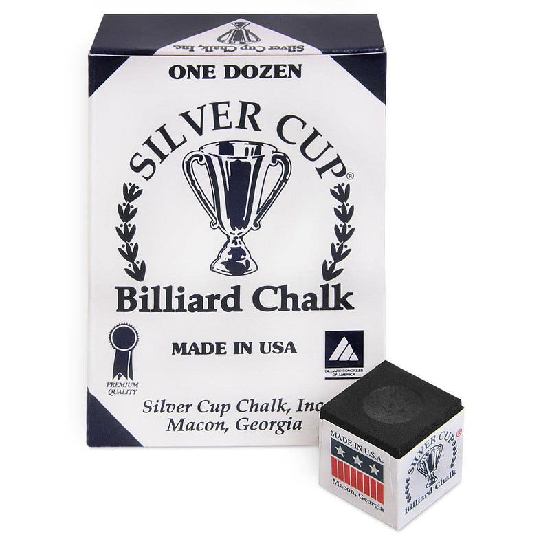 [Australia - AusPower] - Silver Cup Billiard CHALK - ONE DOZEN 