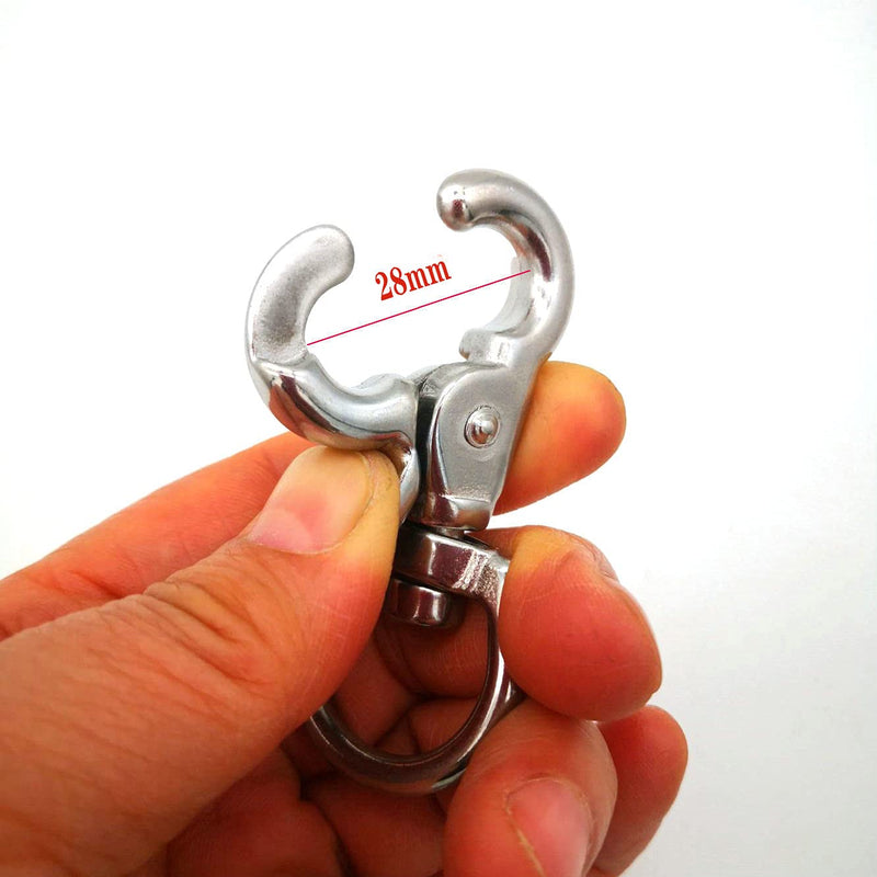 [Australia - AusPower] - JY-Marine Stainless Steel Round Eye Trigger Snap Hook 3/4" Swivel Eye - Great for Pet Leashes, Bag Straps 