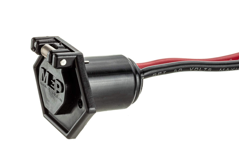 [Australia - AusPower] - MotorGuide Accessories, trolling Motor Power Receptacle, 2-Prong , Black 