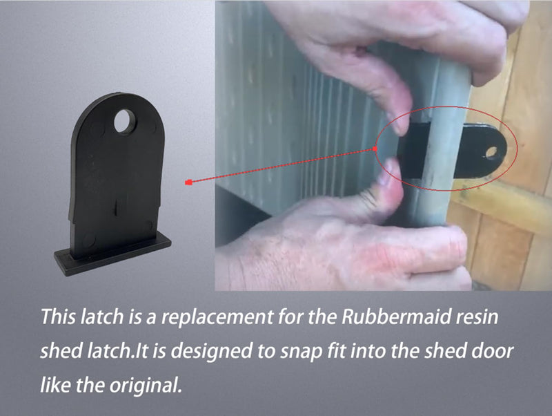 [Australia - AusPower] - KDFUHRUI Outdoor Resin Shed Hasp Latch Replacement, for Rubbermaid Resin Shed Latch (1 pcs) 1 Piece 