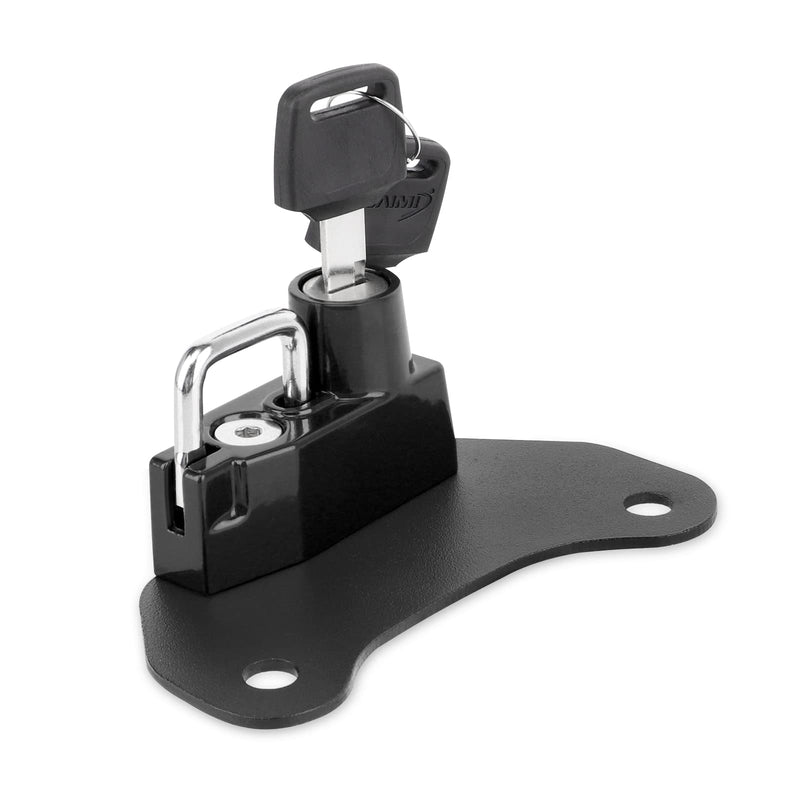 [Australia - AusPower] - Motorcycle Helmet Lock Anti-Theft Helmet Security Lock with Keys for Indian Scout/Sixty 2015-2018-Black Standard Lock Black 