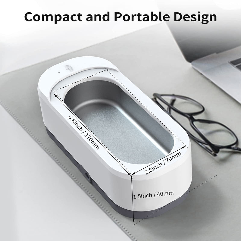 [Australia - AusPower] - Ultrasonic Jewelry Cleaner, Portable Professional Ultrasonic Cleaner for Cleaning Jewelry Eyeglasses Watches Shaver Heads 