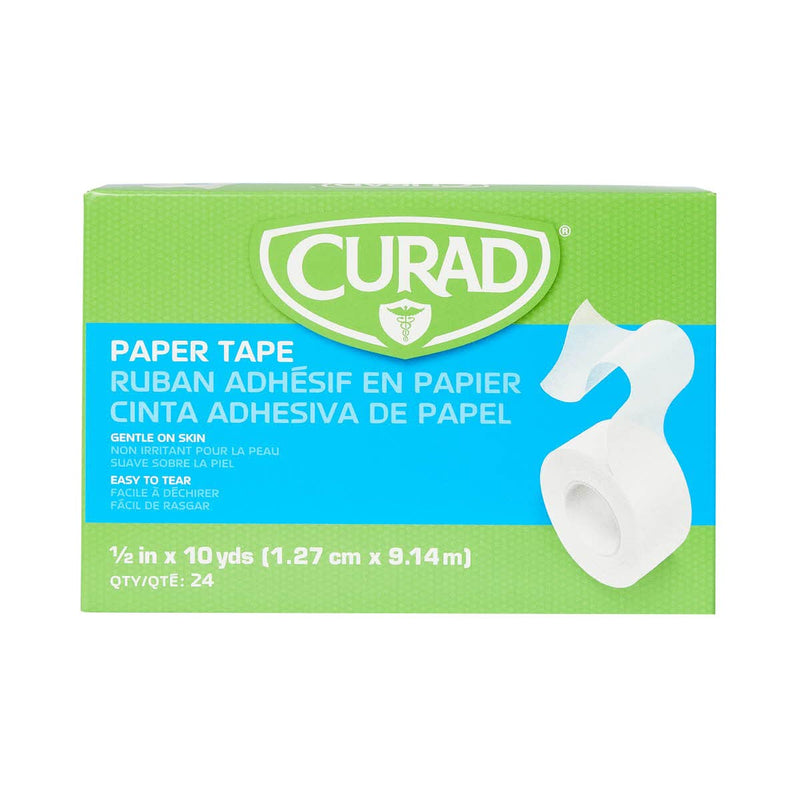 [Australia - AusPower] - CURAD Paper Adhesive Tape, Hypo,1/2" x 10 yd, (Pack of 24) 