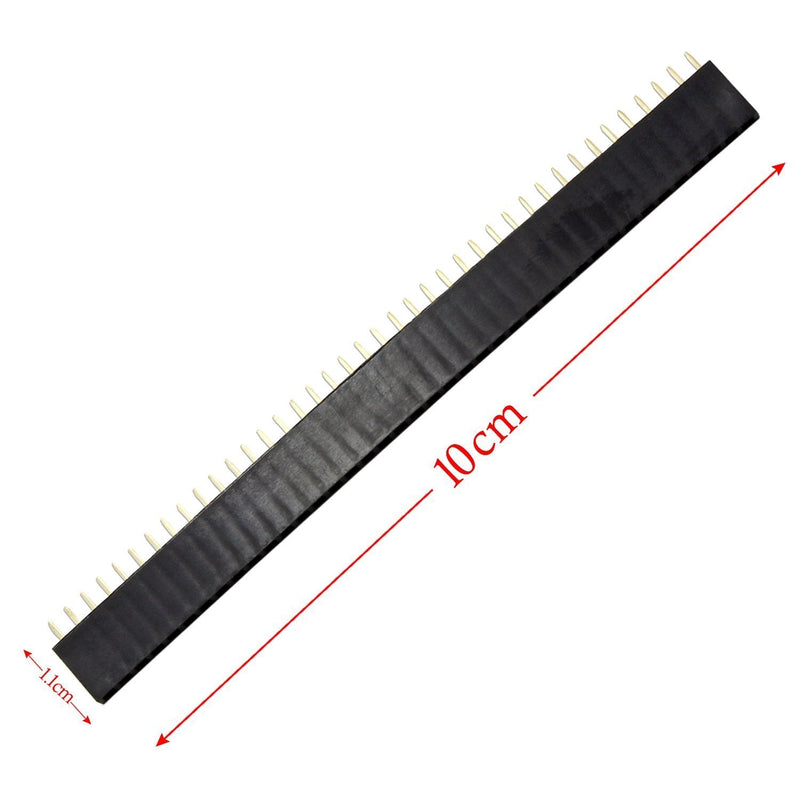 [Australia - AusPower] - OCR 40PCS 2.54mm Male and Female Pin Header Connector 40Pin Single Row Breakaway PCB Board for Arduino Shield 40pcs 40Pin Male and Female 