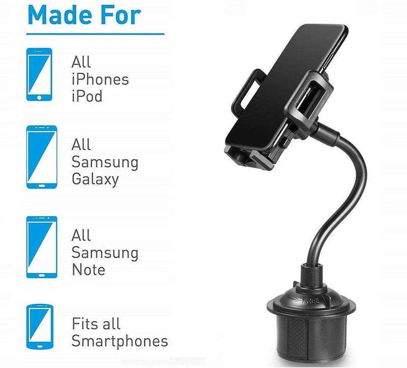[Australia - AusPower] - Cell Phone Cup Holder for Car Compatible for Samsung Galaxy S21, Galaxy S21+, S21 Ultra, Galaxy S20, S20 Ultra, S20 Plus, Galaxy X Cover Pro, XCover FieldPro, Galaxy Note 20, Galaxy Note 20 Ultra 